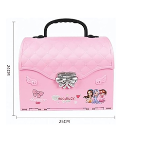ست اسباب بازی خانه عروسکی 2 در 1 مدل کیف ویلایی 2in1 Portable Dollhouse Toy Playset with Carry Handle _اسباب بازی